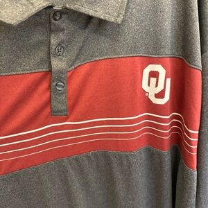 Colosseum Men’s OU 5XLT Gray Polo